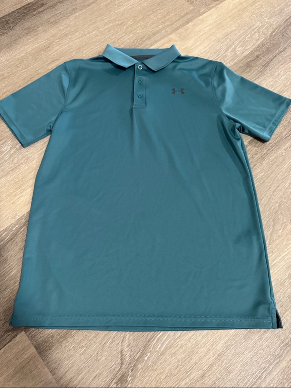Like 🆕 Under Armour Youth Polo in Muted Teal, Size YXL